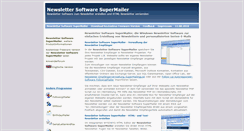 Desktop Screenshot of newsletter-software-supermailer.de