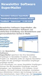 Mobile Screenshot of newsletter-software-supermailer.de